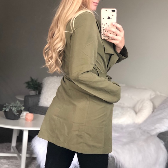 LAST ONE Wayward Wrap Jacket - Olive - Picture 3 of 3